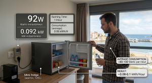 How Many Watts Does a Mini Fridge Use Per Hour, on Average?