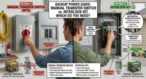 Manual Transfer Switch vs. Interlock Kit: Which Do You Need?